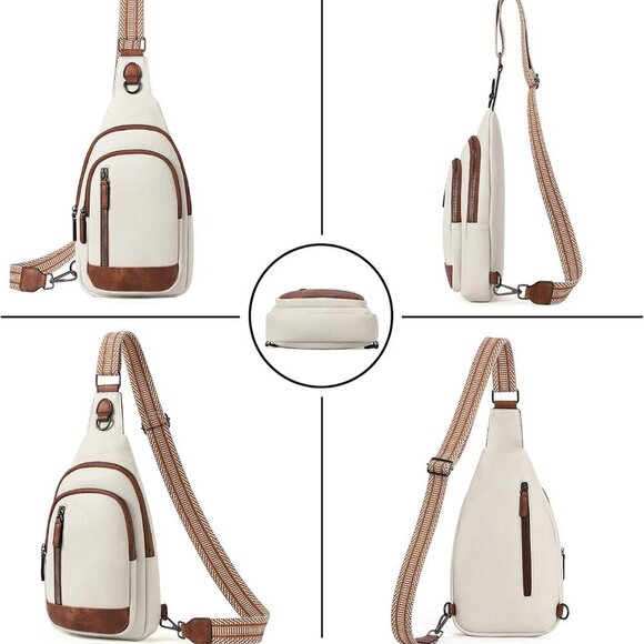 Crossbody Bags for Women - Sling Backpack Travel Bag in Leather - Picture 6 of 9